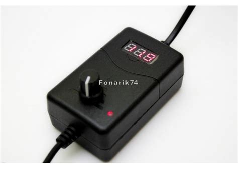 Блок питания 12v 1A с дисплеем и регулятором для вентилятора (v3)