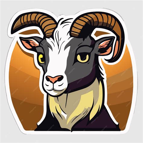 Premium Vector American Pygmy Goat Sticker Illustration