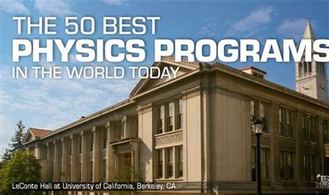 Top Physics Schools Rankings Opportunities Explained