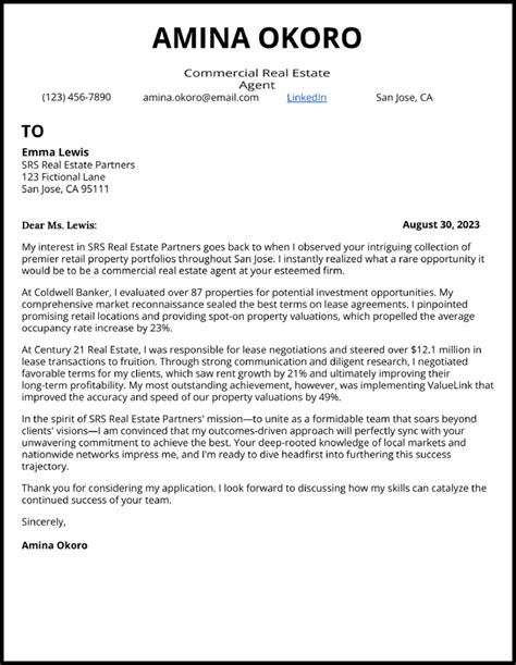 5 Real Estate Cover Letter Examples