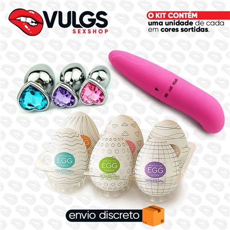 Kit Vibrador Ponto G Plug Anal Egg Masturbador Estimulante Mulheres Shopee Brasil