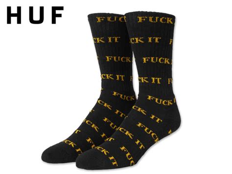 楽天市場HUF ハフ FUCK IT SOCKS BLACK ソックス ブラック 21841 SOCK スケボー スケートボード メンズ レディース ストリーム