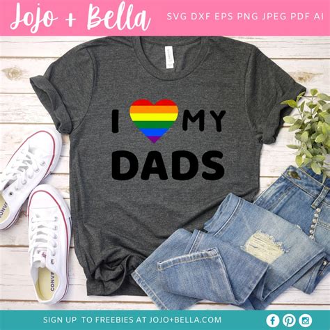 I Love My Dads Svg Pride Svg Lgbtq Svg Gay Pride Svg Etsy