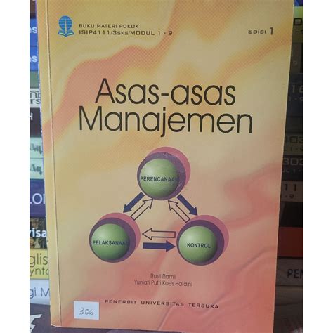 Jual BUKU UNIVERSITAS TERBUKA ASAS ASAS MANAJEMEN EDISI 1 Shopee