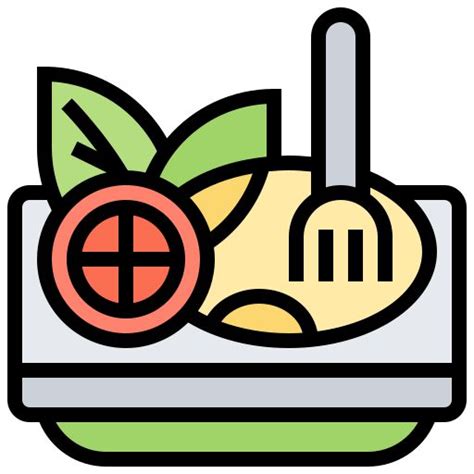 Salad Free Vector Icons Designed By Eucalyp Vector Icon Design Cute