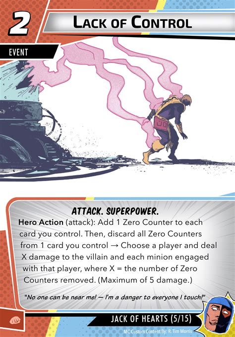 Custom Hero : Jack of Hearts : r/marvelchampionslcg