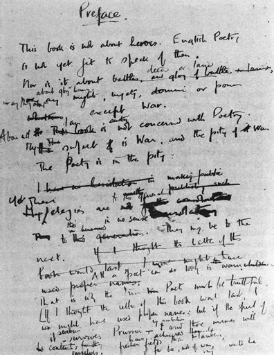 Wilfred Owen Preface Genius