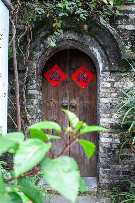 Chinese Ancient House, Wall in Ancient Chinese House Stock Image ...