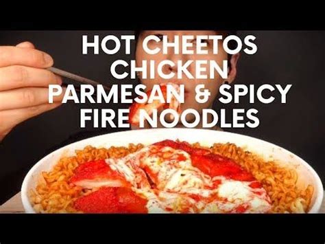 Hot Cheetos Chicken Parmesan Spicy Fire Noodles Recipe Youtube Recipes Fire Noodle Recipe