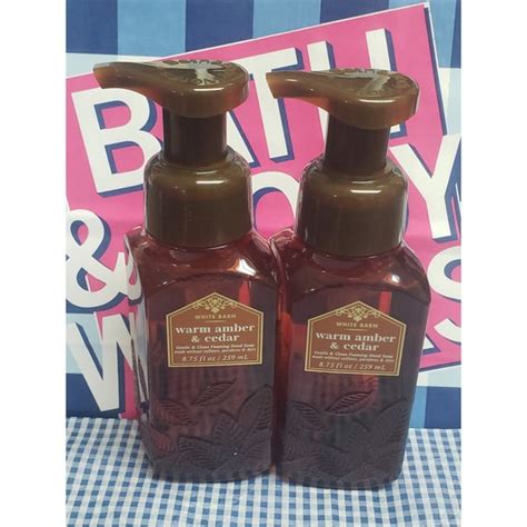 Bath Body Works Bath Body Bbw Warm Amber Cedar Clean Gentle Foaming Hand Soap 2 Pack