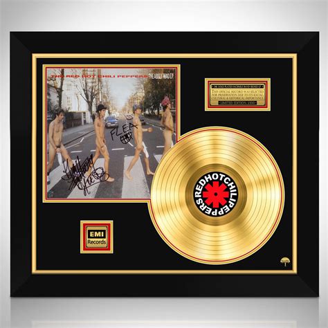 Red Hot Chili Peppers The Abbey Road E P Limited Signature Edition Gold LP Custom Frame RARE T