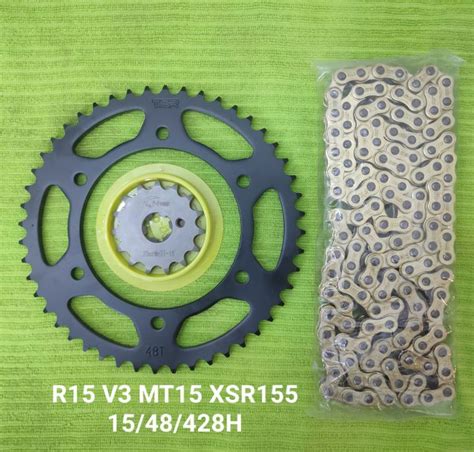 R V Mt Xsr Chain And Sprocket Set Black And Gold Lazada Ph