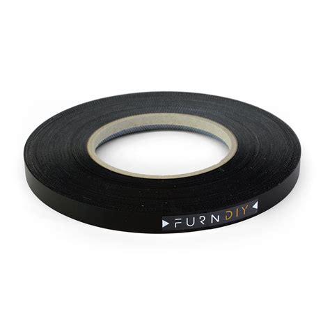 Furndiy Black X Roll Pre Glued Melamine Edge Banding Iron On Edge Band Hot Melt