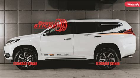 Stiker Mobil Pajero Sport Cutting Stiker Striping Variasi Mobil Pajero