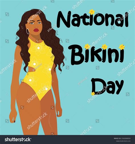 National Bikini Day Holiday 5 Beautiful Stock Vector Royalty Free 2162008293 Shutterstock