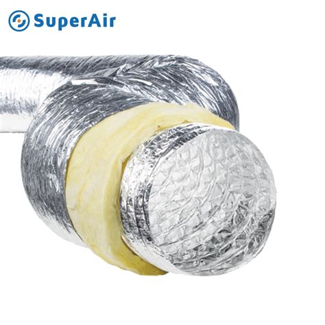 Ac In X Ft Semi Rigid Flexible Aluminum Air Duct Hvac China Semi