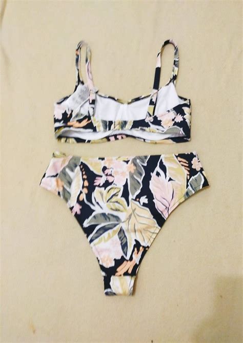 L BILLABONG SUNSET LILA TWO PIECE BIKINI SWIMSUIT Women S Fashion Swimwear Bikinis