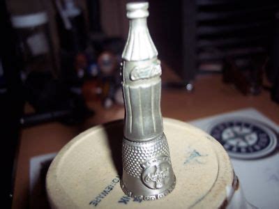 Coca Cola Pewter Thimble And Bell Antique Price Guide Details Page