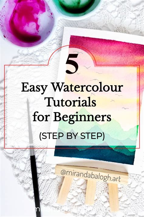 Easy Watercolour Tutorials For Beginners Step By Step Artofit