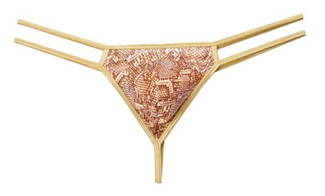 Men S Snakeskin Belt T Back Underwear Pouch G Strings Jockstrap Jockstrap Gay Men Thong