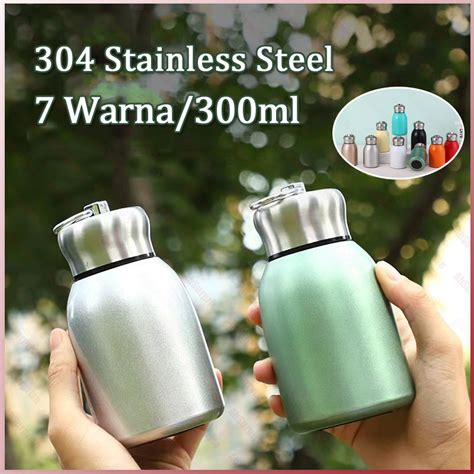 Jual Cangkir Terisolasi Stainless Steel Pegangan Ml Termos Mini Hot Cold Vacuum Insulated