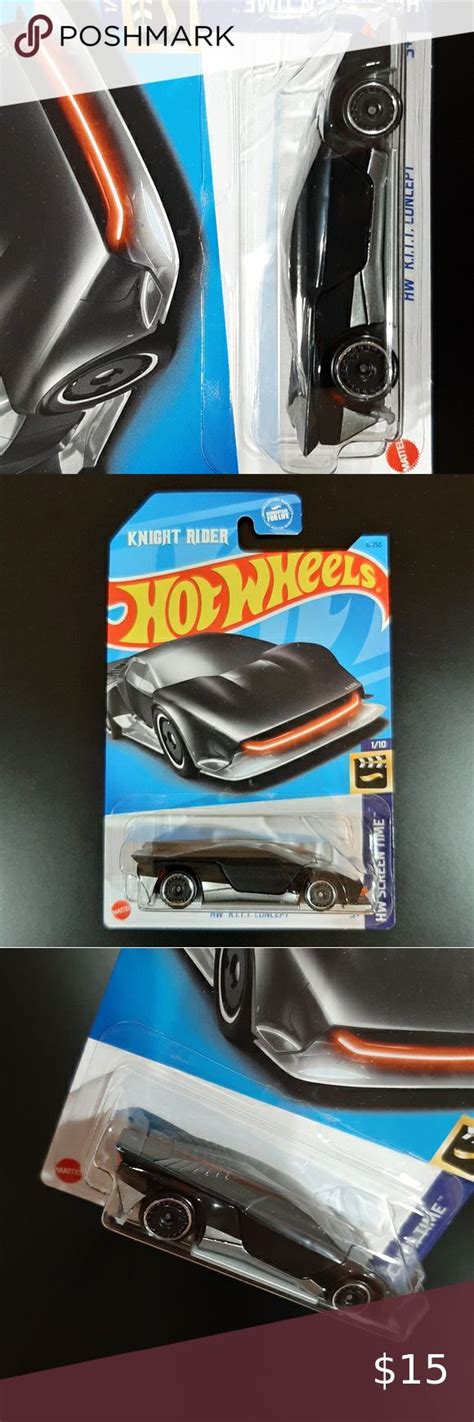 Hot Wheels Knight Rider K I T T Concept Black HW Screen Time Collection