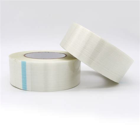 Heavy Duty Self Adhesive Transparent Filament Fiberglass Strapping Tape