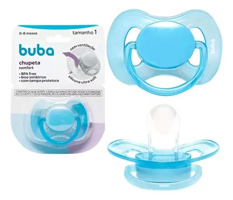 Chupeta Bico Simetrico - Chupeta Buba Comfort Bico Simétrico Em Silicone C/tampa 0-6m | MercadoLivre