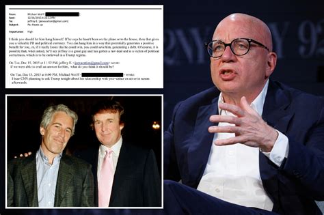 Trump Obsessed Writer Michael Wolff Encouraged Jeffrey Epstein To