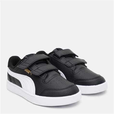 Детские кеды для мальчика Puma Shuffle V PS 37568903 30 Puma Black-Puma ...