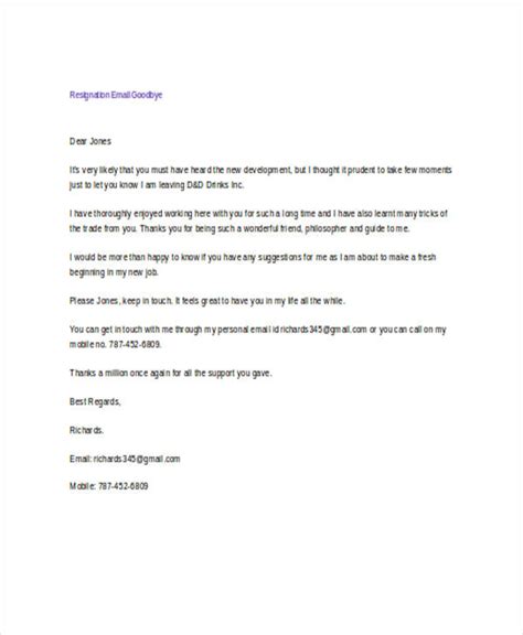 Resignation Email 27 Examples Format How To Create Pdf