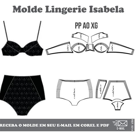 Molde Modelagem Lingerie Isabela Ref Elo