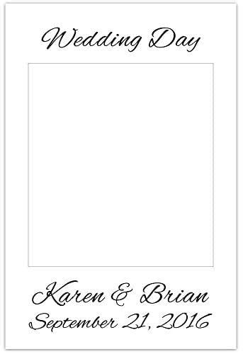 Selfie Frame Polaroid Style Wedding Cutout Photo Booth Prop