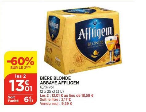 Promo Bi Re Blonde Abbaye Affligem Sur Le Me Chez Bi Icatalogue Fr