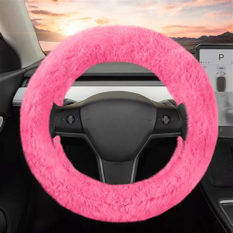 pink steering wheel cover 1