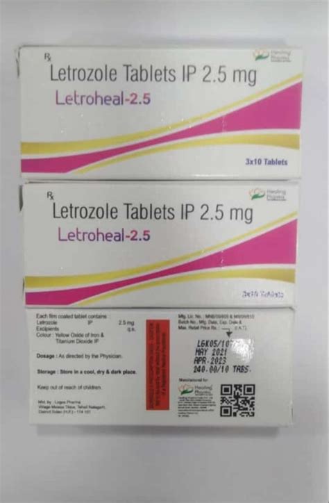 Letroheal Letrozole Tablet I P Mg For Hospital Packaging Type