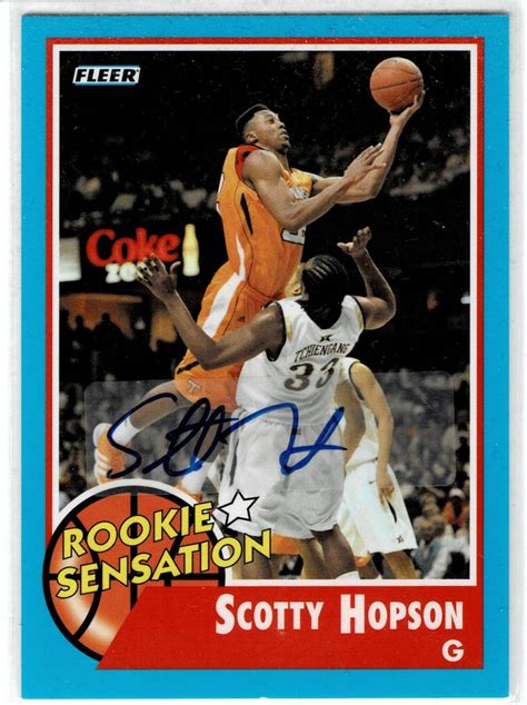 Yahoo Fleer Retro Scotty Hopson Auto