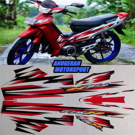 Jual Striping Sticker Lis F1Z R Millenium Milenium Merah Putih Fizr