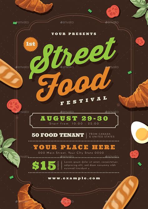 Street Food Event Flyer Preview Graphicriver Food Festival