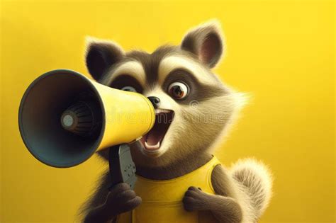Raccoon Megaphone Stock Illustrations 27 Raccoon Megaphone Stock
