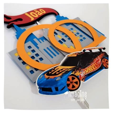Topo De Bolo Hot Wheels Elo Produtos Especiais