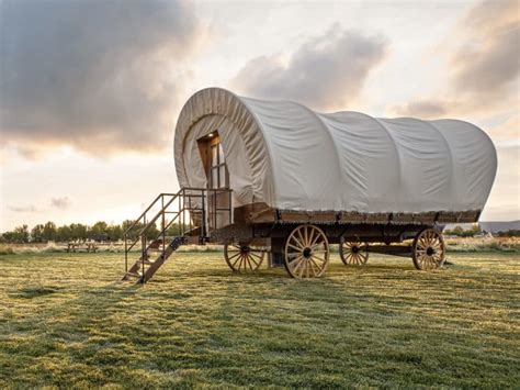 2021 Travel Trend Staying In A Conestoga Wagon