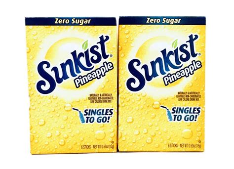 Sunkist Pineapple Zero Sugar Packets Pack Of Lazada Ph