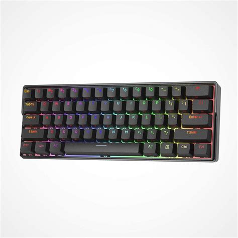 Kemove DK61 Shadow Mechanical Keyboard 60 Layout Wired Bluetooth RGB Gateron Hot Swap