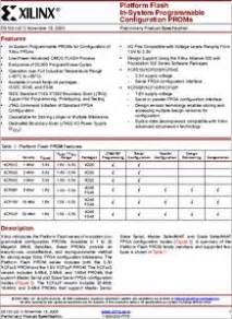 XCF08PVO48C Datasheet Configuration Proms