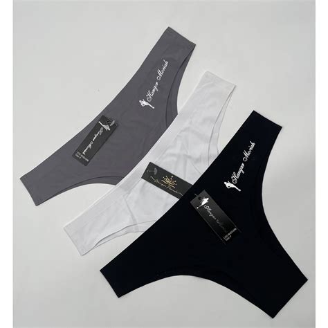 Kit Calcinhas Tanga Sexy Sem Costura Corte A Laser Lingerie Shopee Brasil