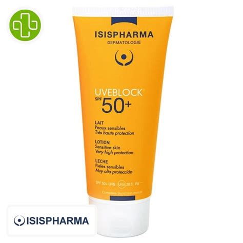 Isispharma UVEBlock Ecran Solaire En Lait Invisible Spf50 100ml Maroc