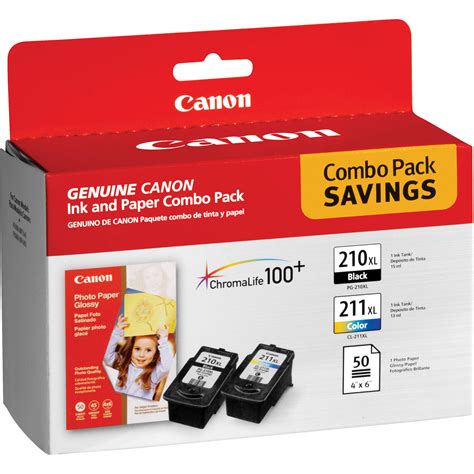 Canon Pg 210xl Black And Cl 211xl Color Inks And 2973b004 Bandh