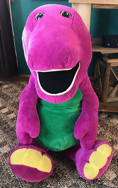 Rare 50" BARNEY The Dinosaur GIANT SIZE PLUSH Jumbo Character FIGURE ...