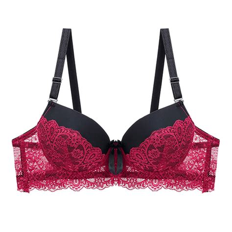 Lycaql Lingerie For Women Women S Lace Thin Cup Wrapped Up Bra Adjustable Steel Ring Bra Sports